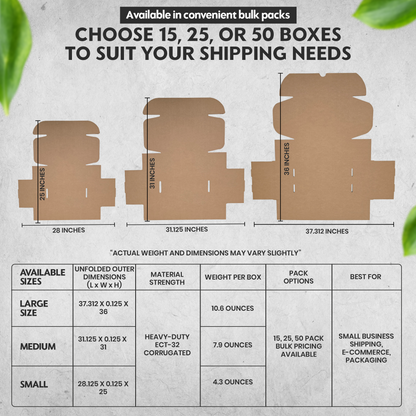 Shipping and Replacement Shoe Boxes - BLANK WITH NO PRINT