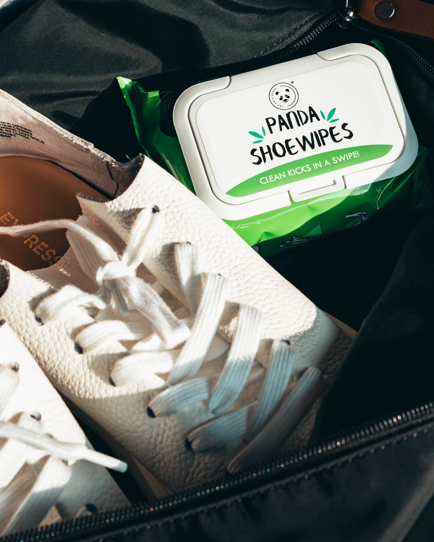 PANDA Shoe Cleaning Wipes. Removes Dirt, Grime, Dust, etc! Clean Sneakers Quick Wipes for Sneakers.