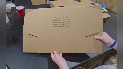 (Large Box) BEST Shipping and Replacement SHOE BOXES - HEAVY DUTY - 14.625" X 9.50" X 5.125" - Self Locking - Repackaging Message on The Box