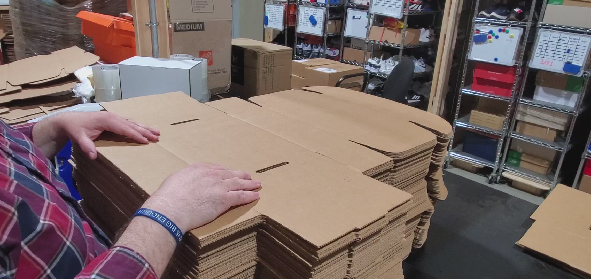 Medium Size) Shipping and Replacement Shoe Box - 12