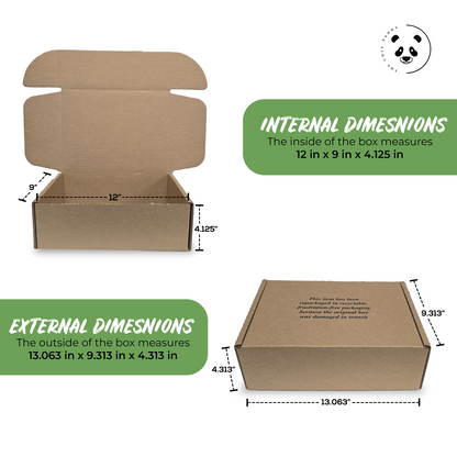 (Medium Size) Shipping and Replacement Shoe Box - 12" X 9" X 4.125"